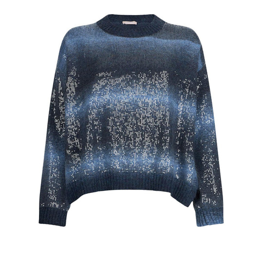 Maglia Donna Liu-Jo G/C Scatola Palletts Azzurro/Grigio