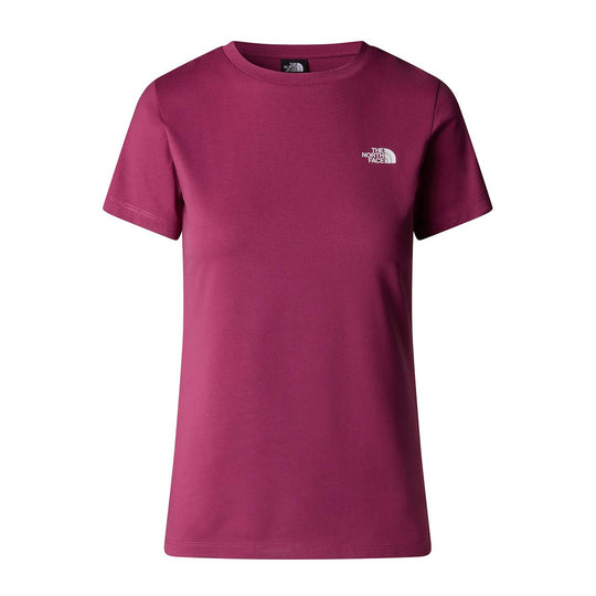 T-shirt Donna The North Face Simple Dome Ciliegia