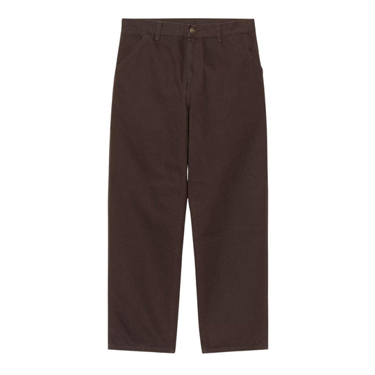 Pantaloni Uomo Carhartt WIP Single Knee Pant Marrone (rinsed)