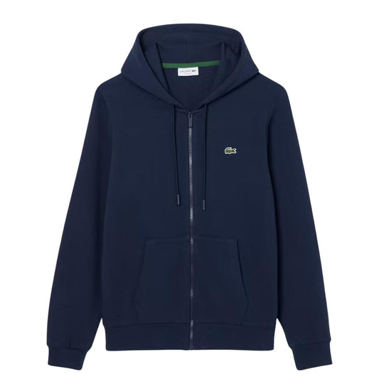 Felpa Uomo Lacoste Full Zip Cappuccio Blu