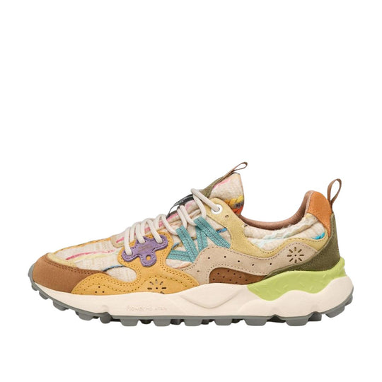 Sneakers Donna Flower Mountain Yamano 3 Beige Multicolor