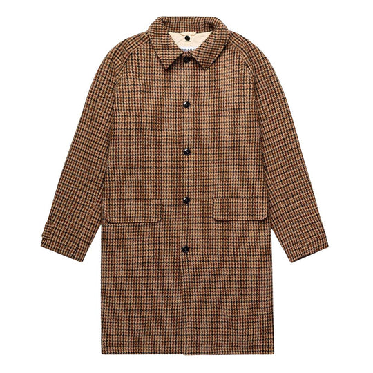 Cappotto Uomo Sebago Beam Pied De Puole Beige/Marrone