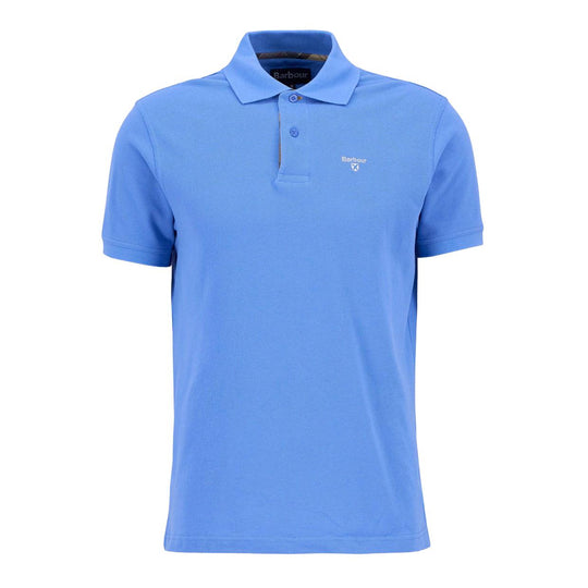 Polo Uomo Barbour Tartan Piquet Polo Azzurro