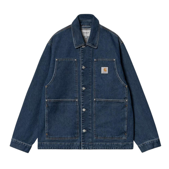 Giubbino Uomo Carhartt WIP OG Double Front blu (stone washed)