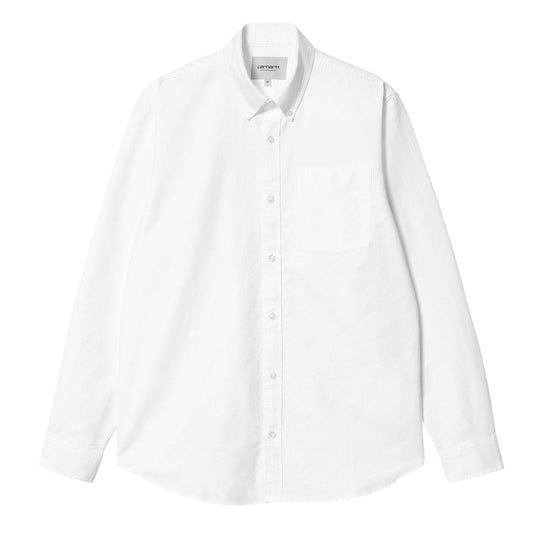 Carhartt WIP Men's L/S C-Logo Shirt White