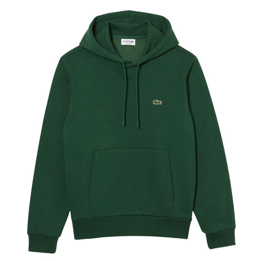 Felpa Uomo Lacoste Cappuccio Pile Verde