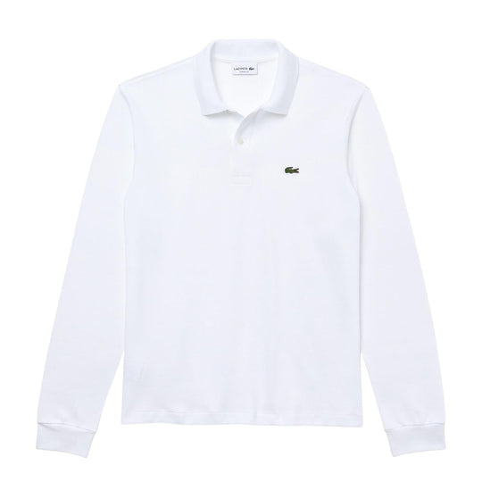 Polo Lacoste Classic Fit Maniche Lunghe Bianco