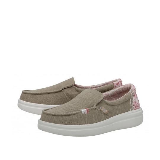 Scarpe Donna Hey Dude Misty Rise Beige / Rosa