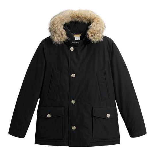 Giubbino Uomo Woolrich Arctic Anorak Pelliccia Removibile Nero