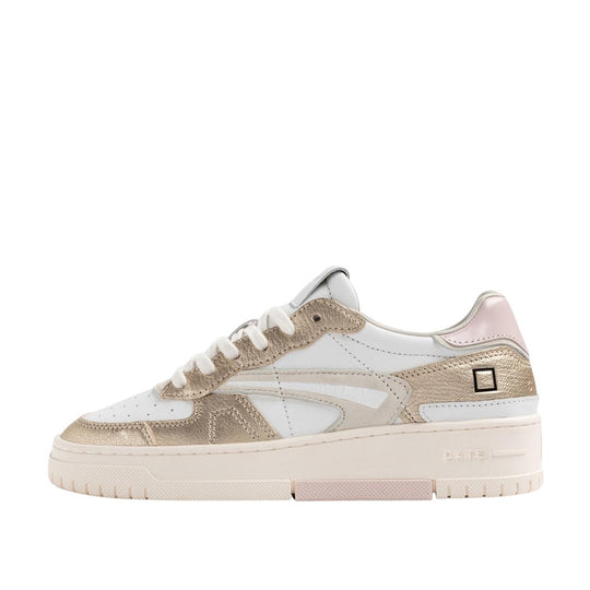 Sneakers Donna D.A.T.E. Torneo Pure Bianco/Oro