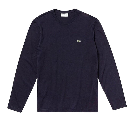 T-Shirt Herren Lacoste Langarm Blau
