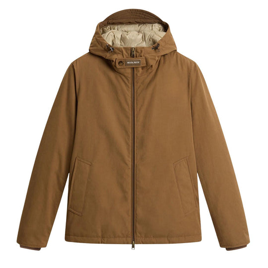 Giubbino Uomo Woolrich Pacific Mountain Cloth Fango