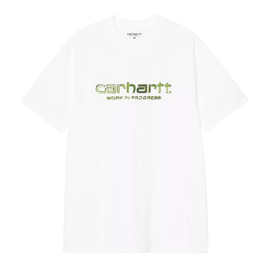 T-shirt Uomo Carhartt WIP S/S Solar Chrome Script Bianco