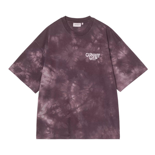 T-Shirt Uomo Carhartt Wip S/S Radiate Tiedye Viola Multicolor