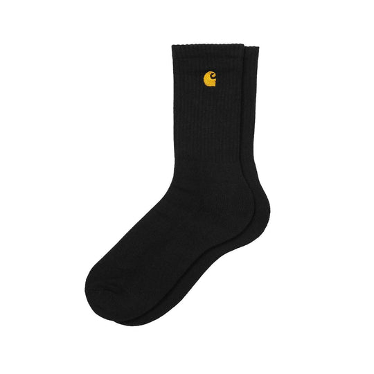 Calzini Uomo Carhartt Wip Chase Socks Nero/Oro
