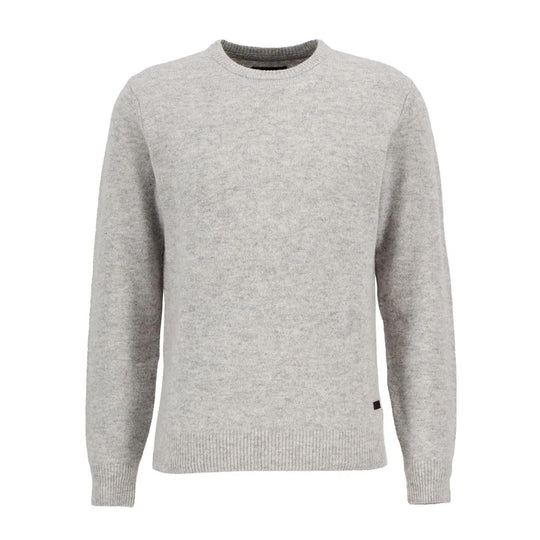 Maglione Uomo Barbour Essential Patch Grigio Chiaro