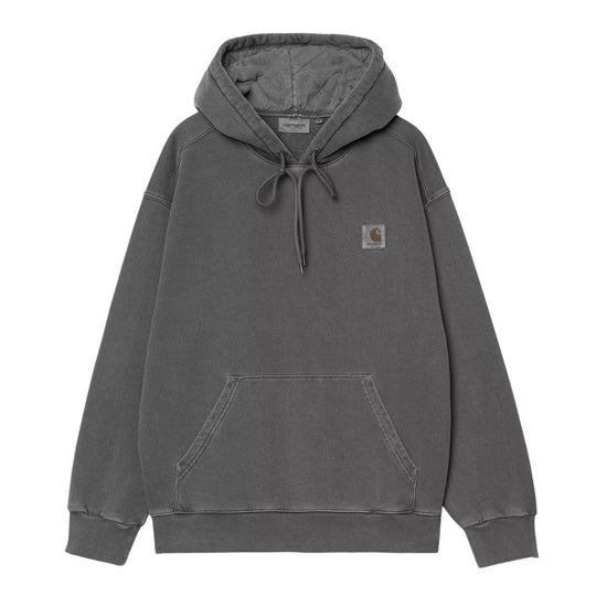 Felpa Uomo Carhartt WIP Hooded Nelson Grafite