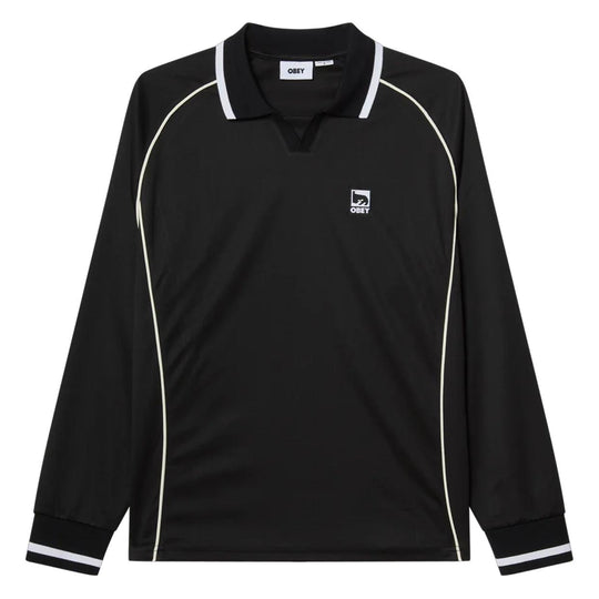 Polo Obey Collar Nero