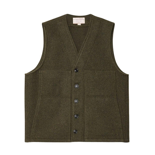 Gilet Uomo Filson Mackinaw Wool Vest Verde