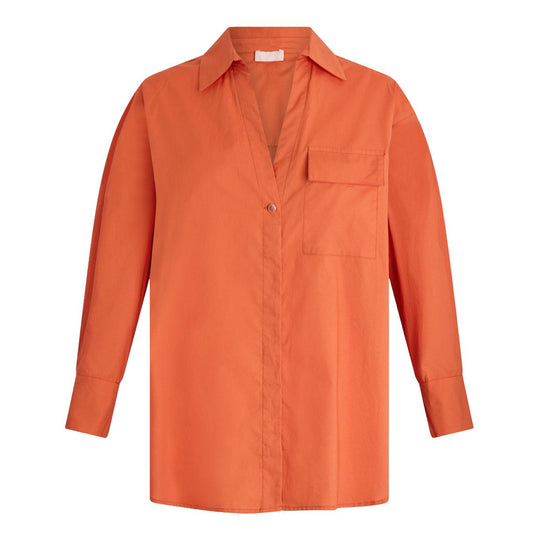 Women's Shirt Liu-Jo Printed Poplin Terracotta