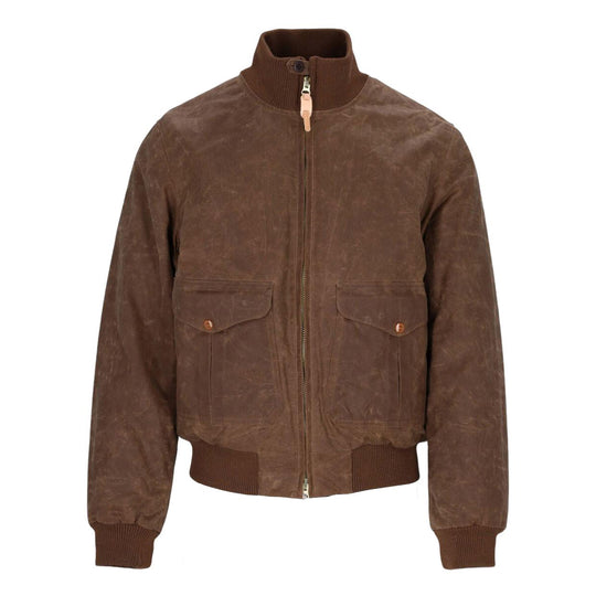 Herrenjacke Manifattura Ceccarelli Neuer Bomber Braun