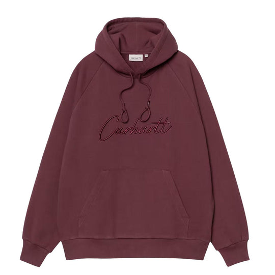 Felpa Uomo Carhartt WIP Hooded Ray Bordeaux