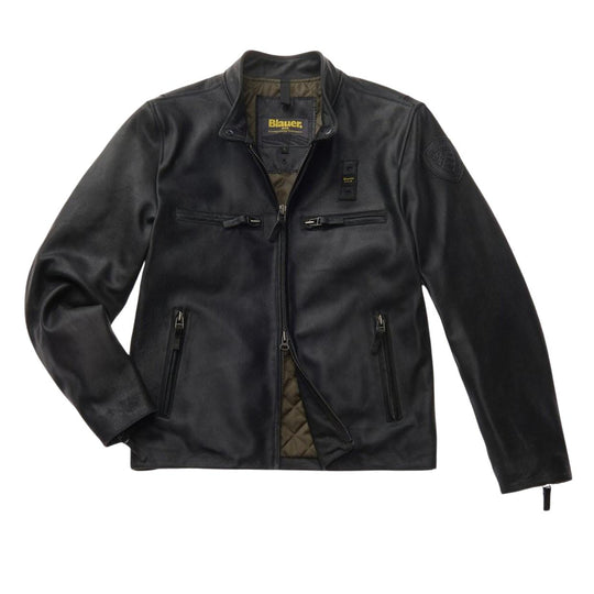 Giubbino Uomo Blauer Biker Carlos Nero