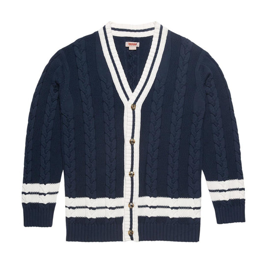 Cable Cardigan Baracuta Blue Navy