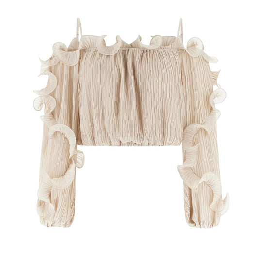 Top Donna Guess Gabriella Top Beige