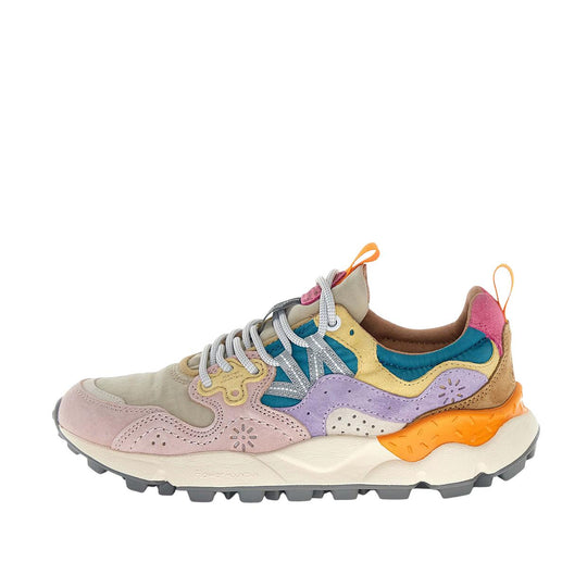 Sneakers Donna Flower Mountain Yamano 3 Rosa/Beige