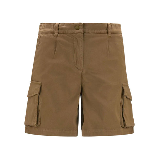 Women's K-Way Alysane Cargo Brown Bermuda Shorts