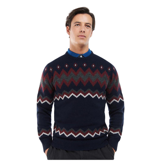 Herrenpullover Barbour Regis Fairisle Blau Mehrfarbig