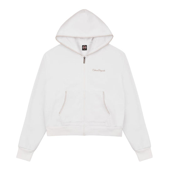Felpa Donna Colmar Full Zip Bianco