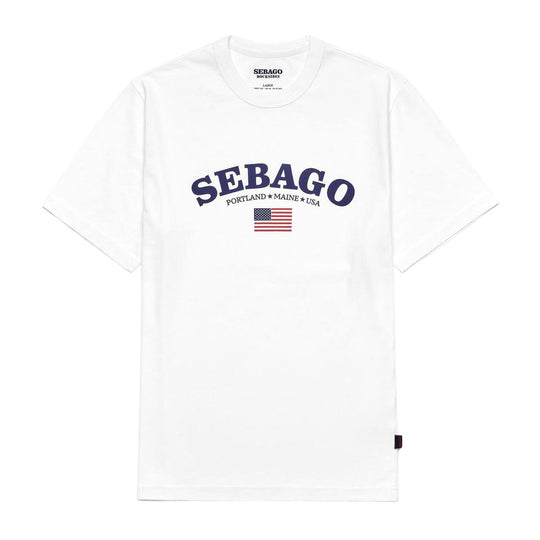 T-shirt Herren Sebago Wiscasset Weiß