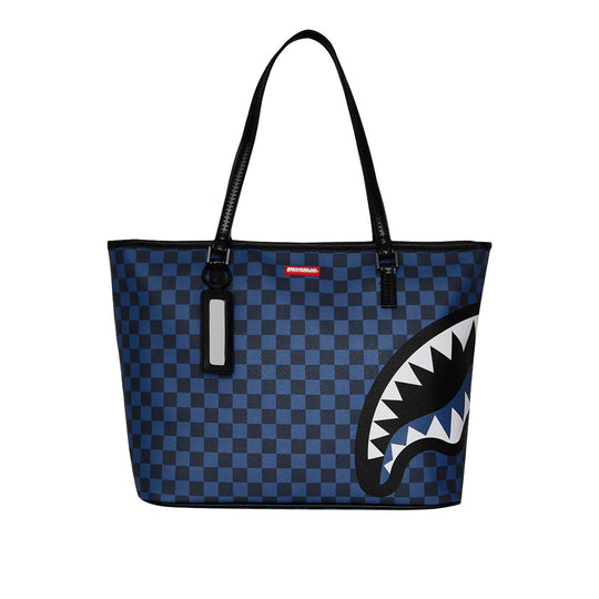 Women's Bag Sprayground Midnight Sharks in Paris Blue Multicolor