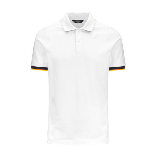 Polo Uomo K-Way Vincent Pique Bianco