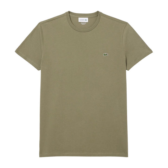T-shirt Uomo Lacoste Cotone Pima Verde (BMY)