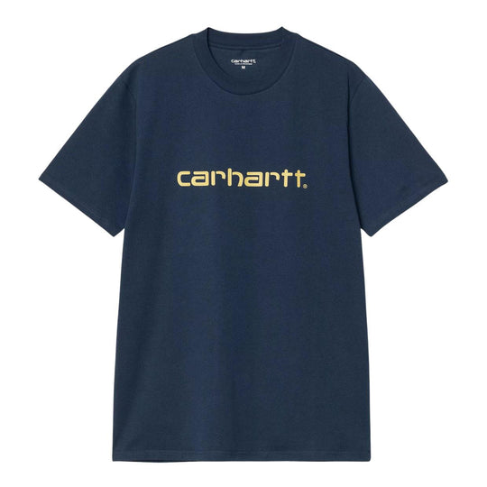 T-shirt Uomo Carhartt WIP S/S Script Blu