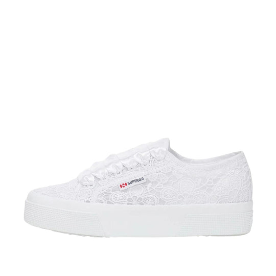 Sneakers Donna Superga 2740 Flower Macrame Bianco