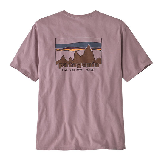 T-shirt Uomo Patagonia 73 Skyline Organic Lilla