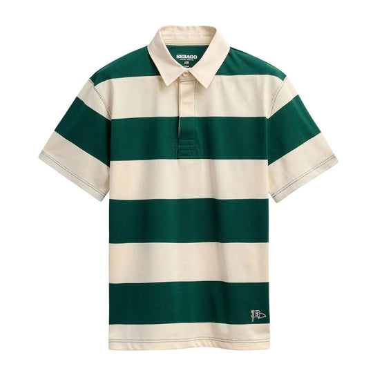 Polo Uomo Sebago Campbell SS Bianco/Verde