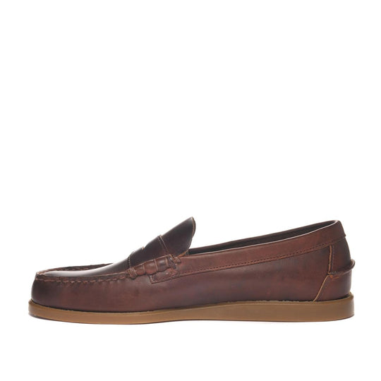 Mocassini Uomo Sebago Dolphin Waxed Marrone