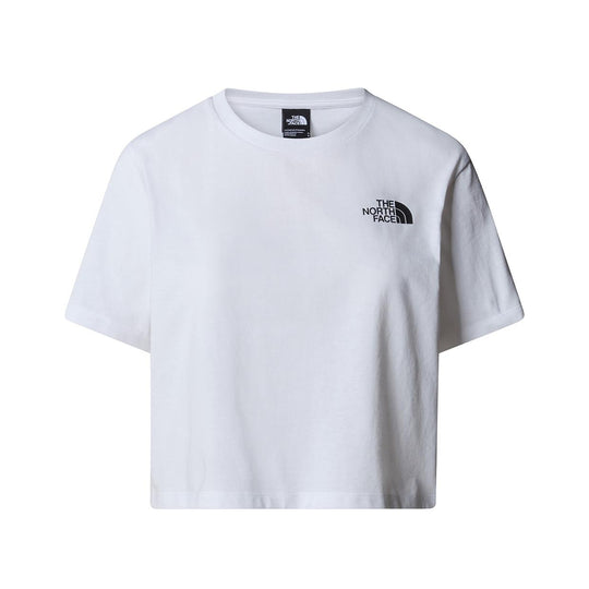 Women's The North Face Simple Dome Cropped White T-shirt