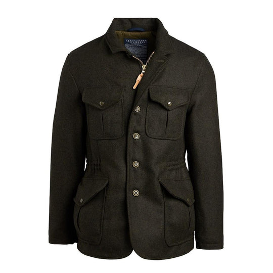 Giubbino Uomo Manifattura Ceccarelli Alligator Verde Scuro