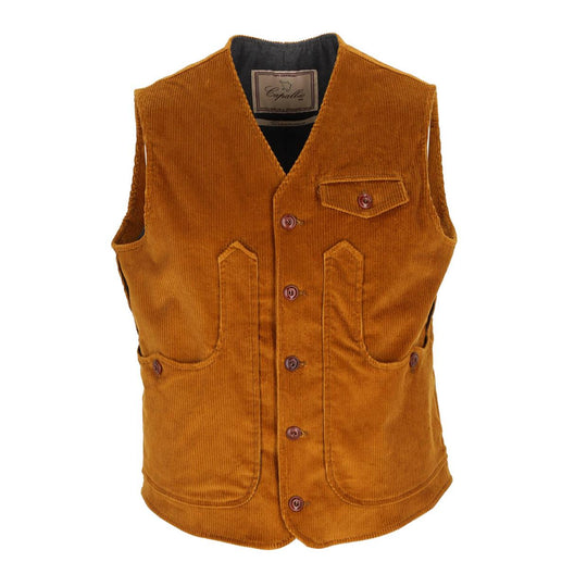 Gilet Uomo Capalbio Arno Velluto Ocra
