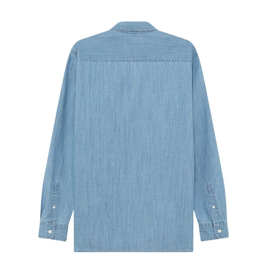 Camicia Uomo Roy Roger'S Shirt B/D Chambray Denim Chiaro