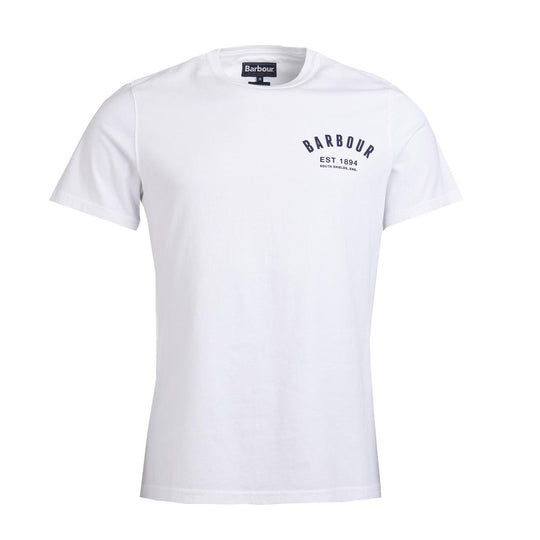 T-shirt Uomo Barbour Preppy Bianco
