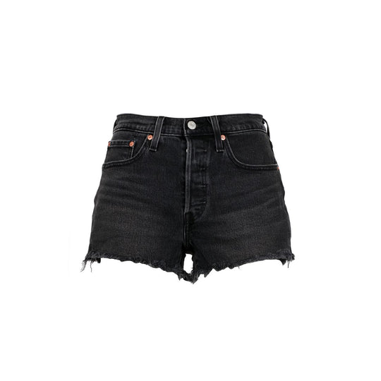 Shorts Donna Levi's 501 Original Nero