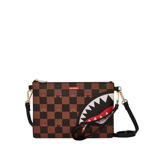 Pochette Sprayground Peeking Character Marrone Multicolor