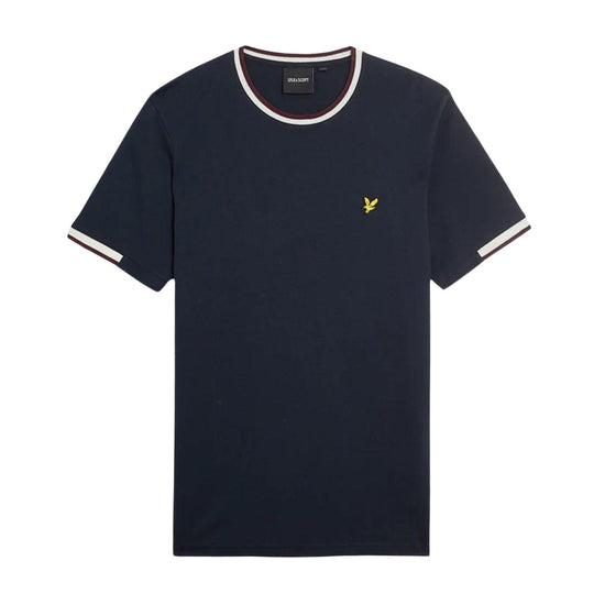 T-shirt Uomo Lyle & Scott Half Tipped Blu Scuro